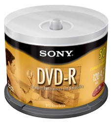 DVD-R, 4.7GB, 16x